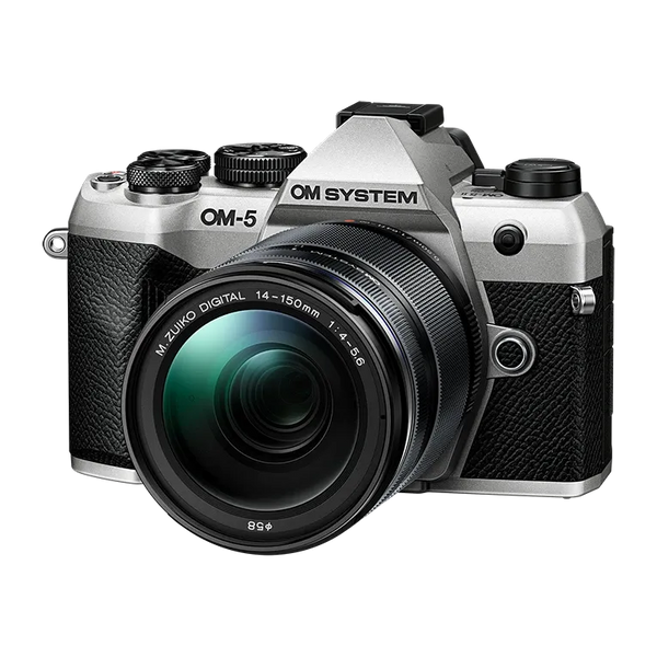 【動作確認済】 Olympus OM-4 G05-1114-101-5v OM System OM-5 Mark II SLV w/ M.ZUIKO DIGITAL 14-150mm f4.0-5.6 II