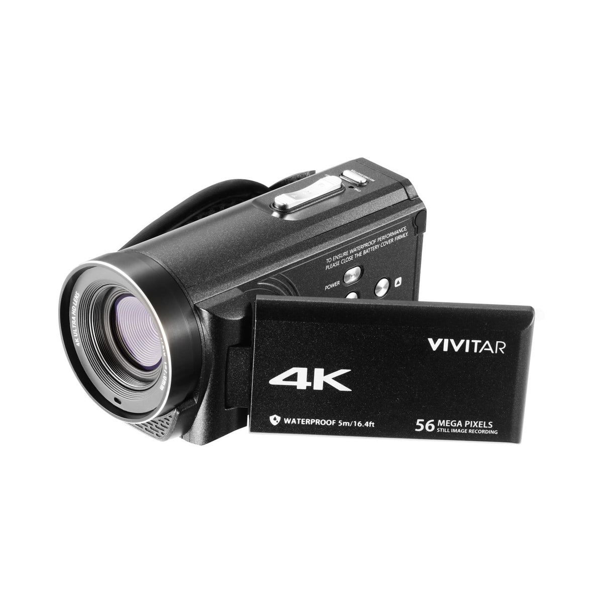 4K Waterproof Camcorder 本体 Vivitar 4K Waterproof Camcorder Black | Wellbots