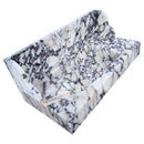 Calacatta Viola Marble Wall-mount Bathroom Sink with 10" Backsplash (W)20" (L)40" (H)6"