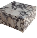 Calacatta Viola Marble Rectangular Prism Block Design Coffee Table (W)24" (L)24" (H)12"