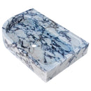 Calacatta Viola Marble Wall-mount Bathroom Rectangular Corner Sink (W)16" (L)24" (H)4"