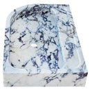 Calacatta Viola Marble Wall-mount Bathroom Rectangular Corner Sink (W)16" (L)24" (H)4"