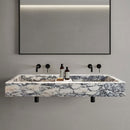 Calacatta Viola Marble Double Bathroom Sink Polished (W)19" (L)53" (H)6"