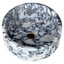 Calacatta Viola Marble Fluted Above-vanity Bathroom Sink Polished