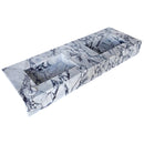 Calacatta Viola Marble Bathroom Double Sink Vanity (W)22" (L)67" (H)8"