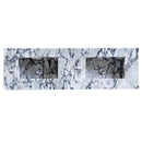 Calacatta Viola Marble Bathroom Double Sink Vanity (W)22" (L)67" (H)8"