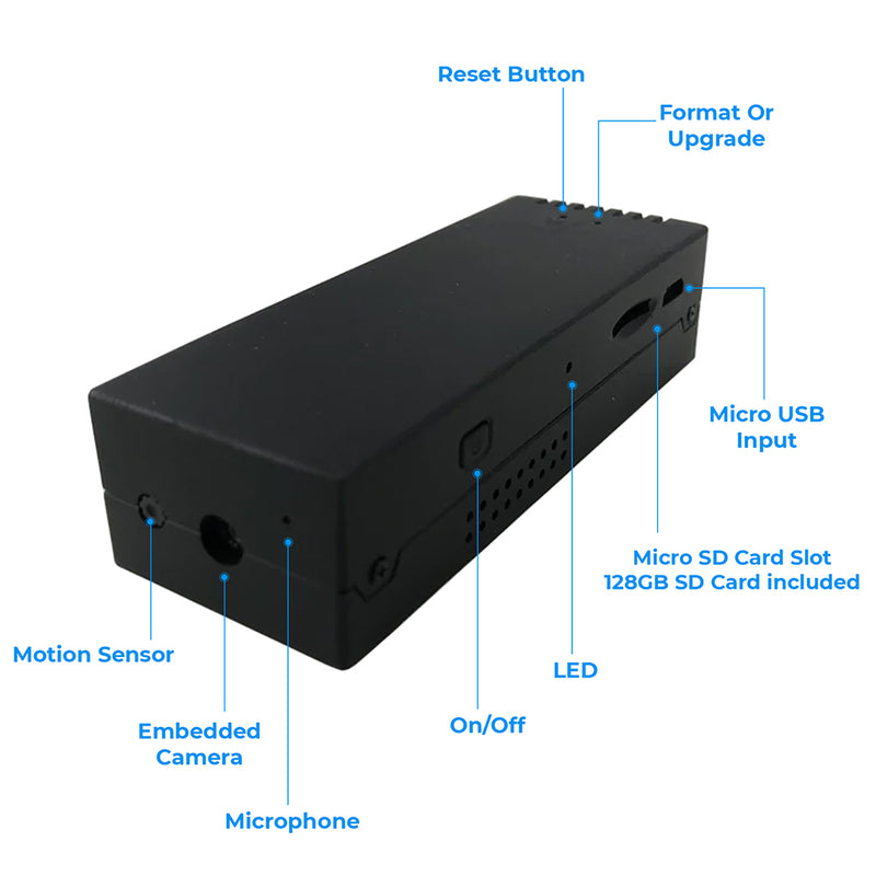 PBN - DVR portátil TEC Cam Vox 72-i de 128 GB - 25 días en espera
