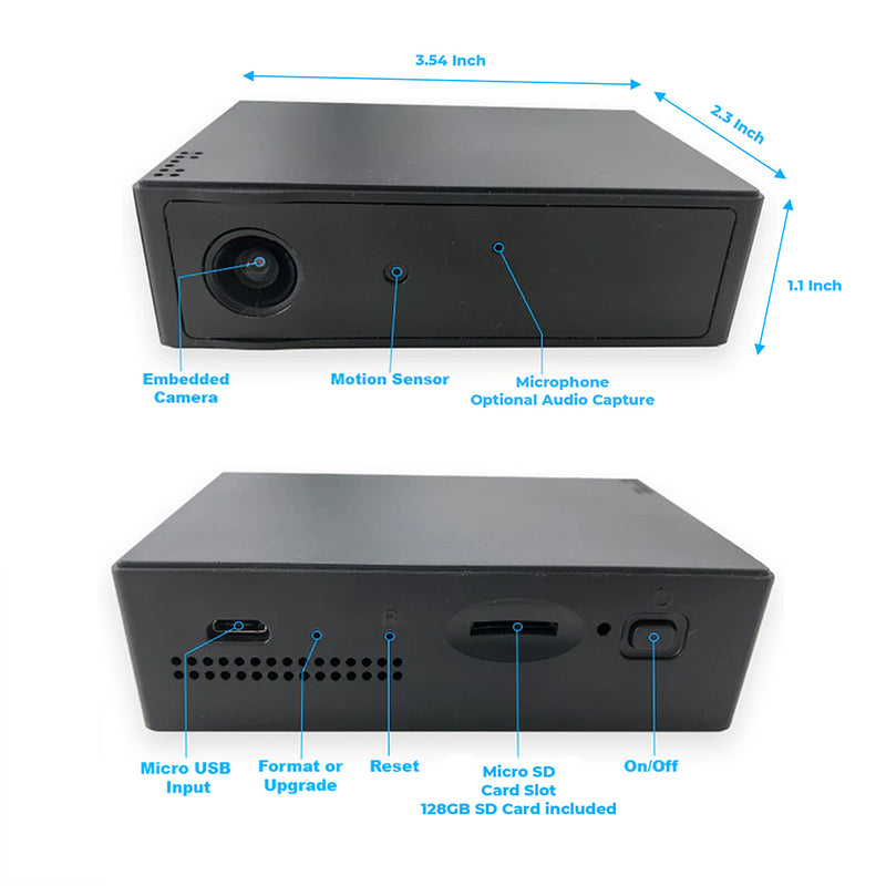 PBN - TEC Cam Vox 120 Degree Wide Angle DVR 128GB 25 Days Standby