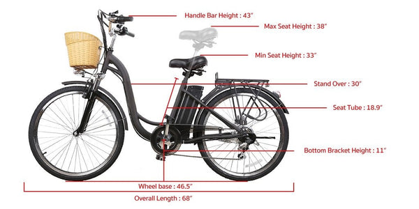 Glarewheel EB-X12 City Electric Bicycle 26"