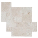 Cappuccino Beige Versailles Pattern Marble Tile - Livfloors Collection