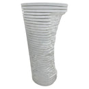 Carrara White Marble Designer Pedestal Stand-Alone Sink (W)16" (L)16" (H)36"