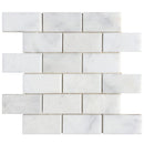 Carrara White Marble Polished Mosaic Floor and Wall Tile - Livfloors Collection