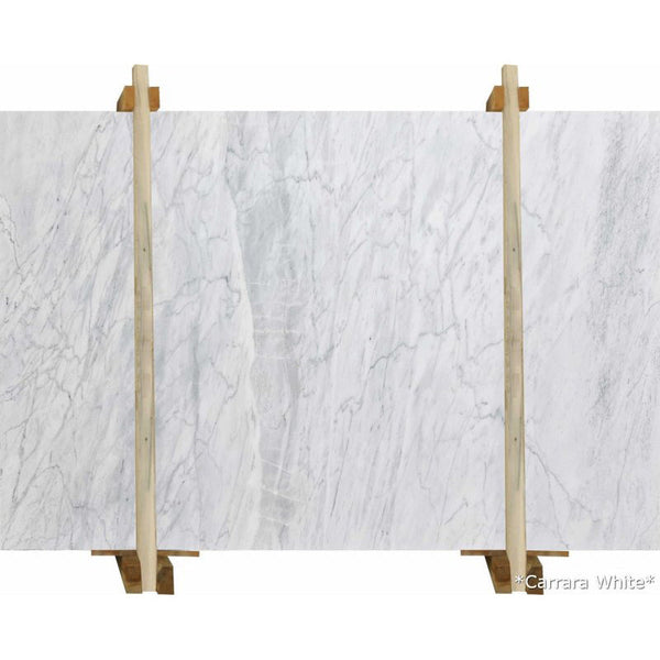 Carrara White Bookmatching Marble Slabs Polished - Livfloors Collection