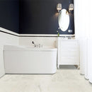 Turkish Carrara White Marble Tile Polished - Livfloors Collection