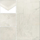 Turkish Carrara White Marble Tile Polished - Livfloors Collection