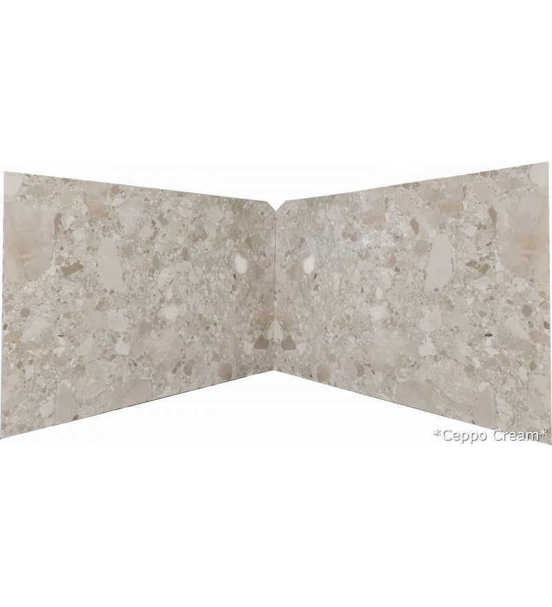Ceppo Cream Conglomerate Bookmatching Marble Slabs Polished - Livfloors Collection