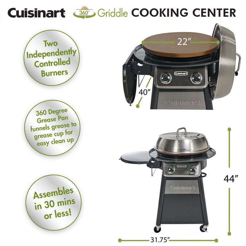 Cuisinart 360-Degree Griddle Propane Cooking Center