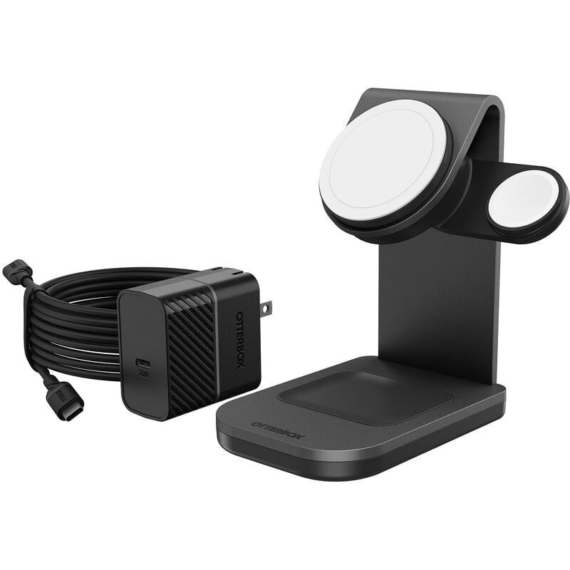 Otterbox - 3 In 1 Magsafe Wireless Charging Stand - Phantom Night