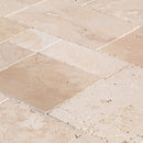 Classic Beige Travertine Tiles Antique Pattern Brushed and Chiseled - Livfloors Collection