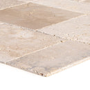 Classic Beige Travertine Tiles Antique Pattern Brushed and Chiseled - Livfloors Collection