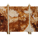 Cola Honey Onyx Translucent Bookmatching Slabs Polished - Livfloors Collection