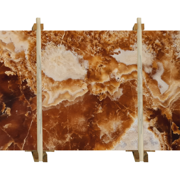 Cola Honey Onyx Translucent Bookmatching Slabs Polished - Livfloors Collection