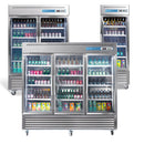 Commercial Glass Door Refrigerator, Fridge, Cooler