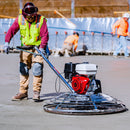 36" Concrete Power Trowel 5.5HP Honda with Float Pan Cement Finishing Tool