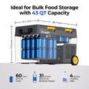 BougeRV New CRD2 V2.0 43QT Dual Zone 12V Portable Fridge