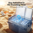 BougeRV New CRD2 V2.0 43QT Dual Zone 12V Portable Fridge