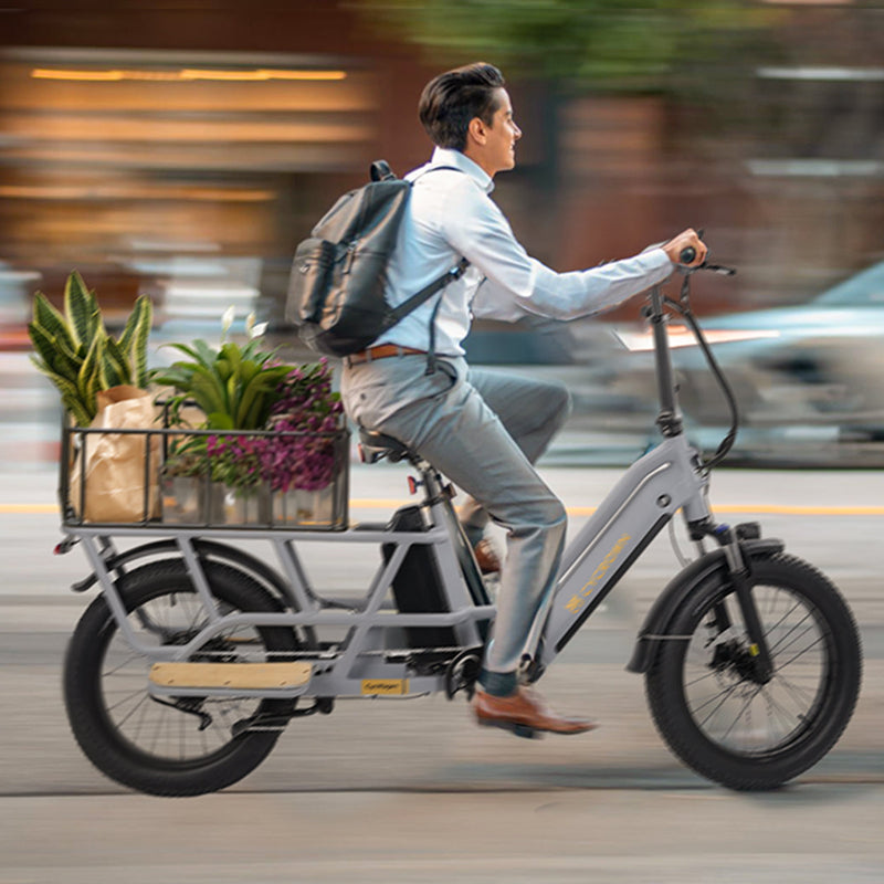 CycWagen Dual Battery Longtail Cargo Ebike