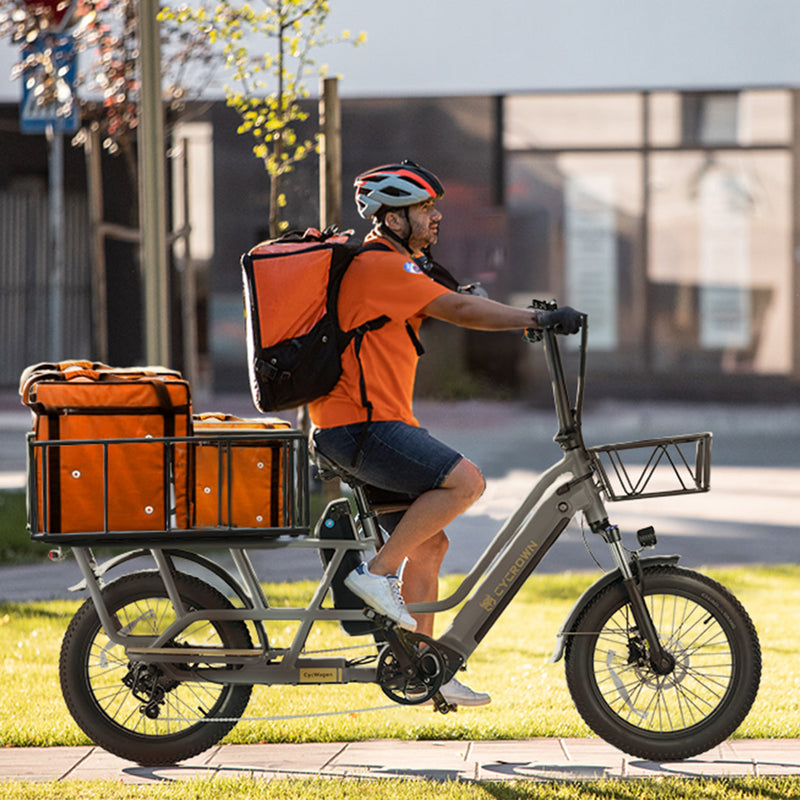 CycWagen Dual Battery Longtail Cargo Ebike