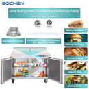 EQCHEN 60 Inch Mega Top Sandwich Prep Table Refrigerator