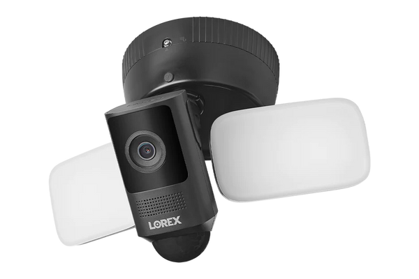 Cámara de seguridad con reflector y cable de 4,0 MP y Wi-Fi 2K Lorex W452ASDB-E (negra)