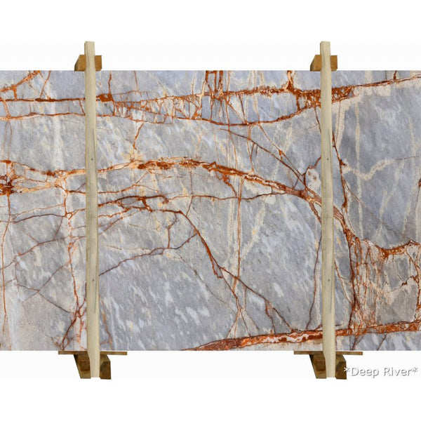 Deep River Gray Bookmatching Marble Slabs Polished - Full Truckload