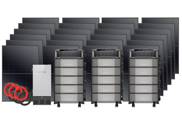 Special Bundle: Ecoflow Delta Pro Ultra Entire Home Solar Generator Kit - 92kWh Storage - 9840 Watts of Solar