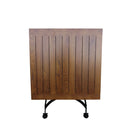 DemarForge Folding Square Table 4114 - Stackable - European Chestnut Wood Clear Coated