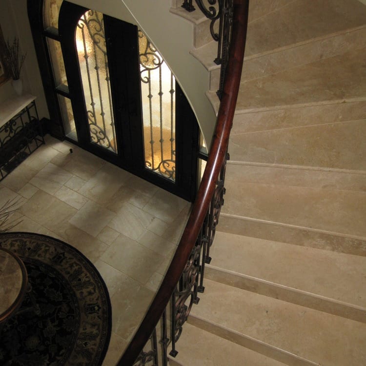 Denizli Beige Antique Pattern Travertine Tile - Full Truckload