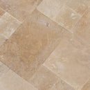 Denizli Beige Antique Pattern Travertine Tile - Full Truckload