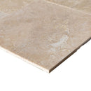 Denizli Beige Antique Pattern Travertine Tile - Full Truckload