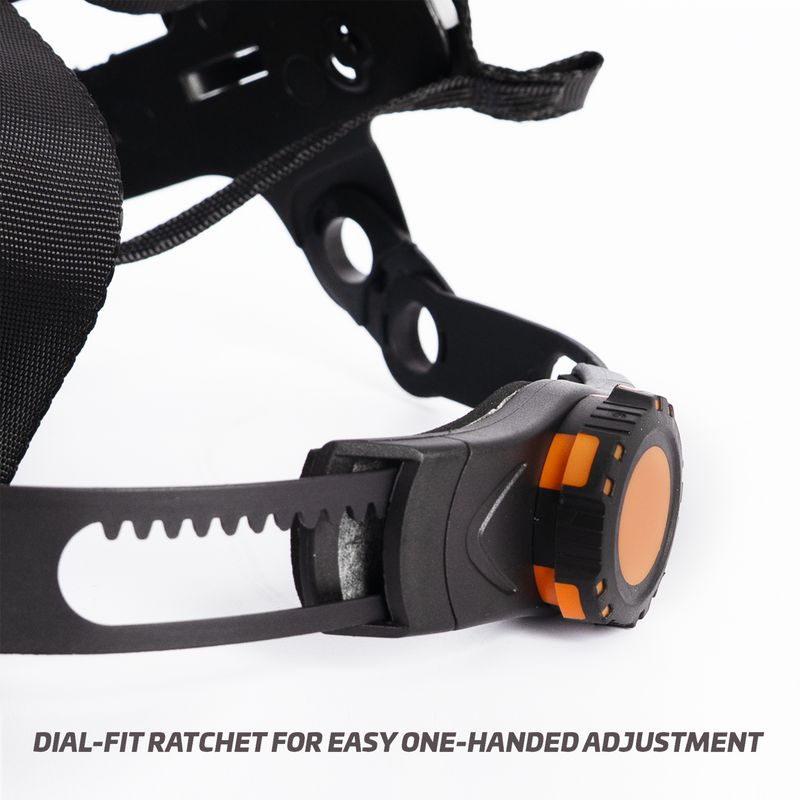 Type 2 Class C Safety Vented Helmet with Eye Visor Shield