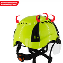 Type 2 Class C Safety Vented Helmet with Eye Visor Shield