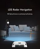 Tecbot M1 Self-Rinsing Laser Robot Vacuum Cleaner Mop with LDS + SLAM Navigation 4000 PA