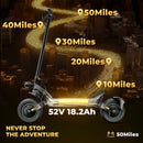 isinwheel GT4 Single Motor Off-Road Electric Scooter – 1200W / Black