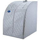 Durasage Health - Sauna de vapor personal portátil y ligera Durasage para relajarse en casa, temporizador de 60 minutos, generador de vapor de 800 vatios, silla incluida - Plateado
