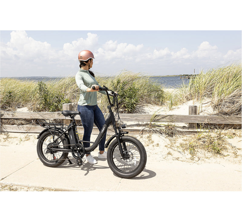 Bicicleta eléctrica SWFT VX de cuadro bajo, color negro