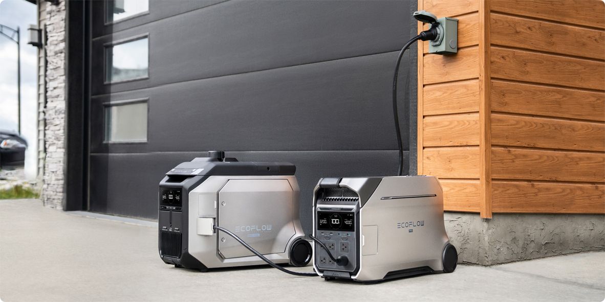 EcoFlow DELTA Pro 3 Portable Power Station + Smart Generator 4000 (Dual ...