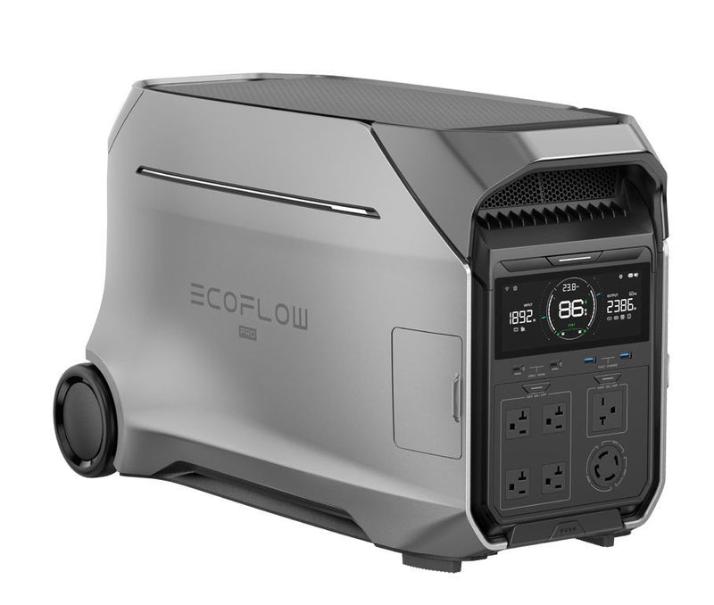 Central eléctrica portátil EcoFlow DELTA Pro 3 + generador inteligente 4000 (combustible dual) 