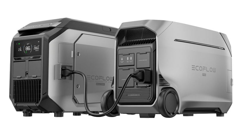Central eléctrica portátil EcoFlow DELTA Pro 3 + generador inteligente 4000 (combustible dual) 