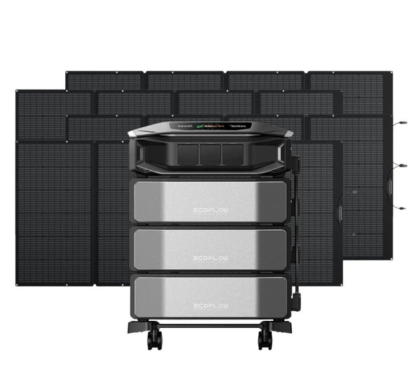 Ecoflow Delta Pro Ultra X Powerstation with 3 x Ultra X Expansion Batteries and 4 x 400W Solar Panels